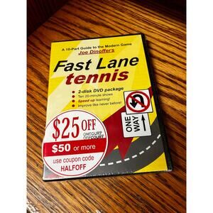 NEW Fast‎ Lane Tennis DVD Joe Dinoffer's Oncourt Offcourt Player Development